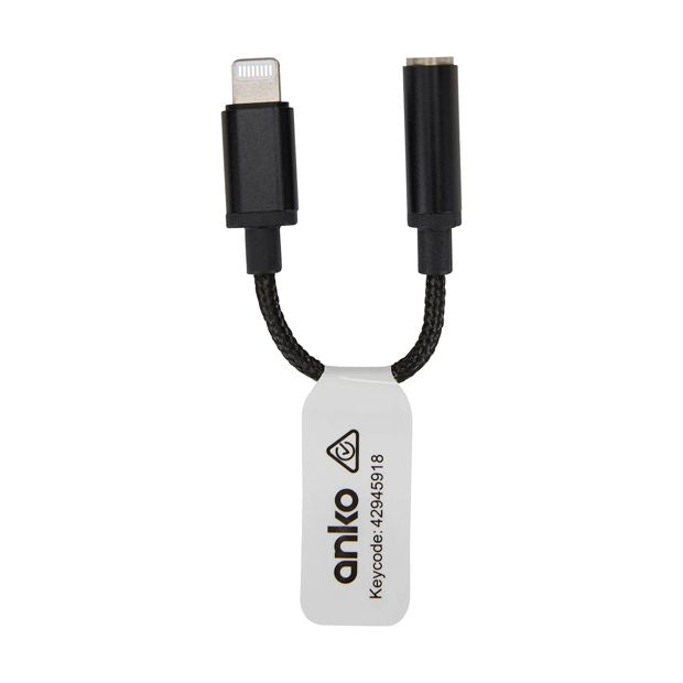 Lightning to 3.5mm Earphone Jack Adaptor - Anko
