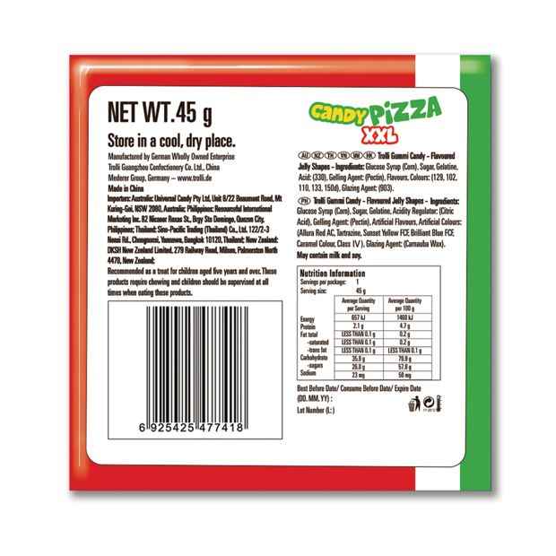 Trolli Gummi Pizza XXL