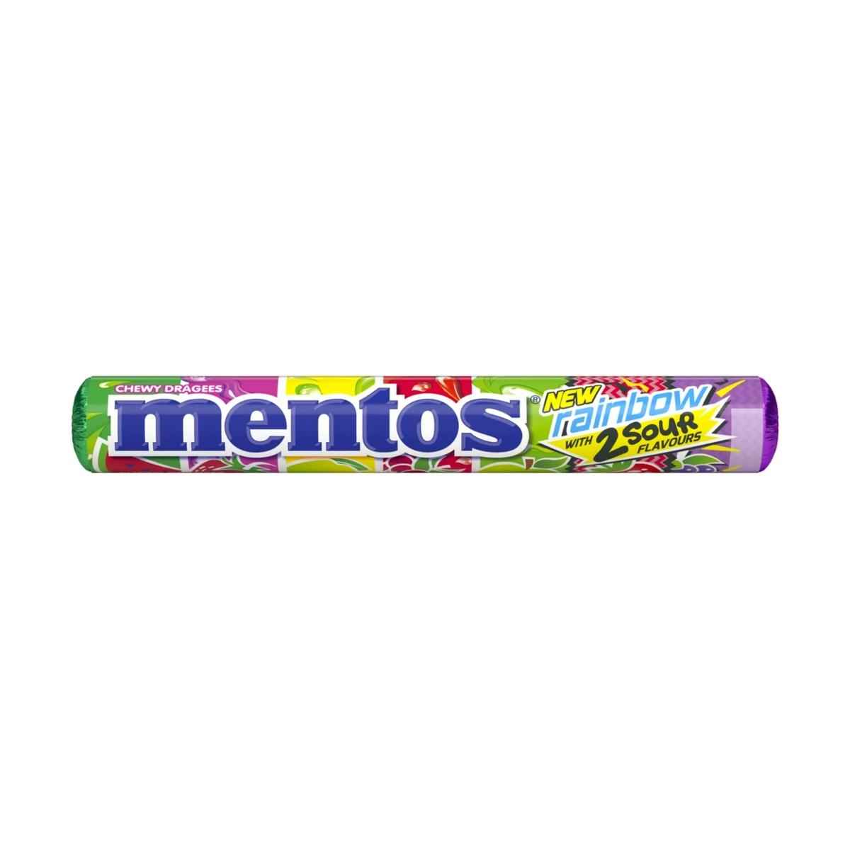 Mentos Candy Rainbow Roll Chewy Dragees 37.5g