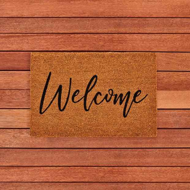Welcome Coir Door Mat - Anko