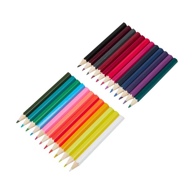 Junior Artist Mini Colour Pencils, 24 Pack - Anko