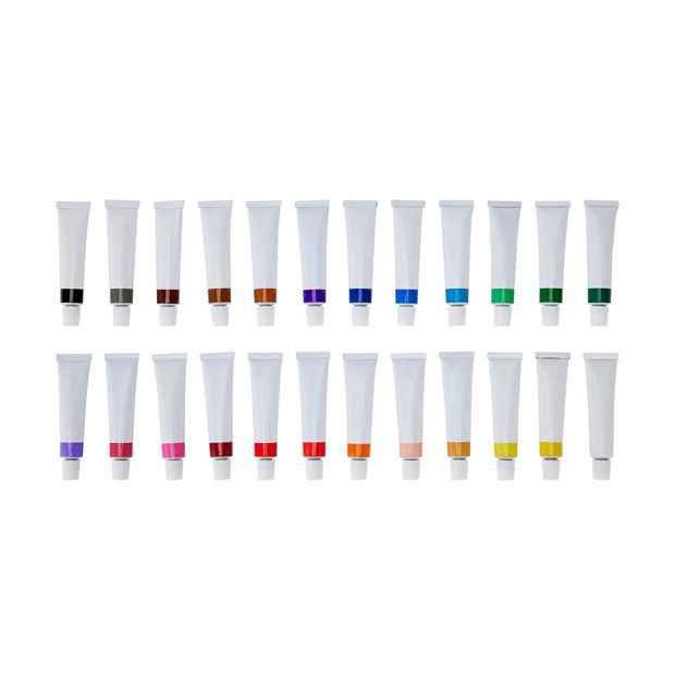 Acrylic Paint Set, 24 Colours - Craft Supplies