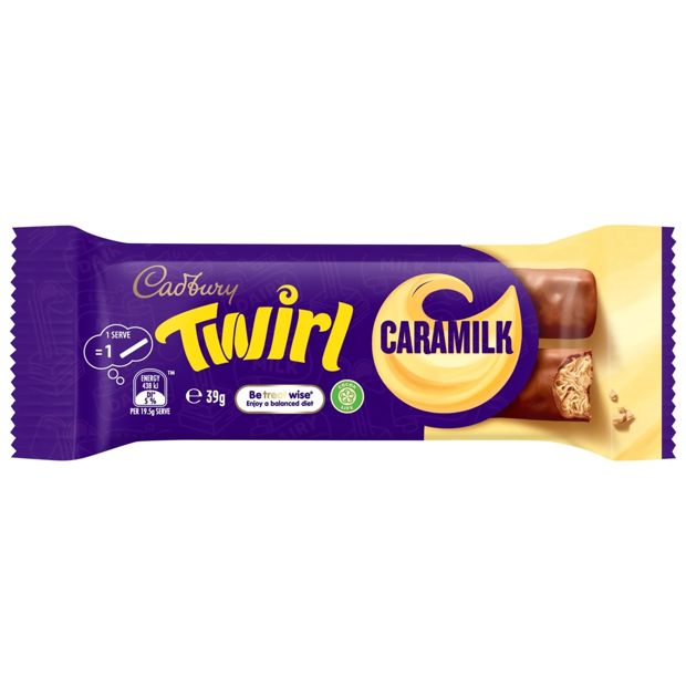 Cadbury Twirl Caramilk Chocolate Bar - 39g