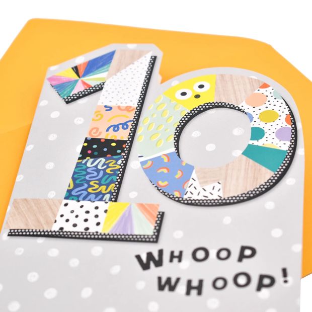 Hallmark Birthday Card Age 10 - Whoop Whoop!