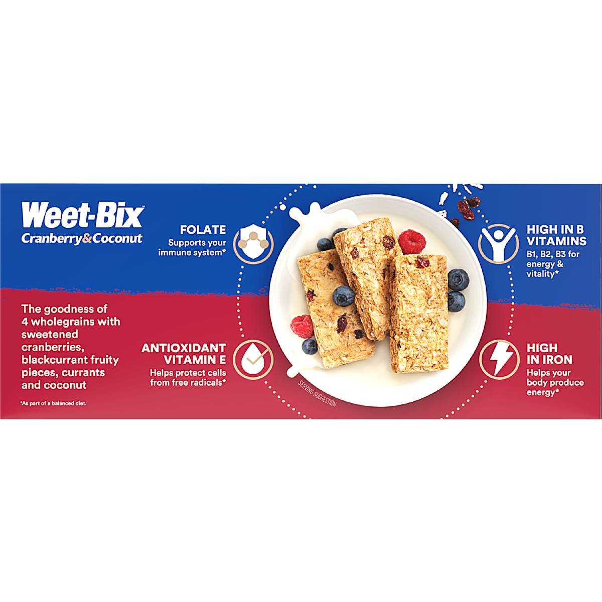Weet-Bix Weet-Bix Blends Cranberry & Coconut Breakfast Cereal 450g