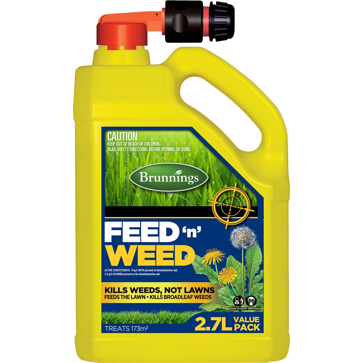 Brunnings Feed 'n Weed Hose-On 2.7l