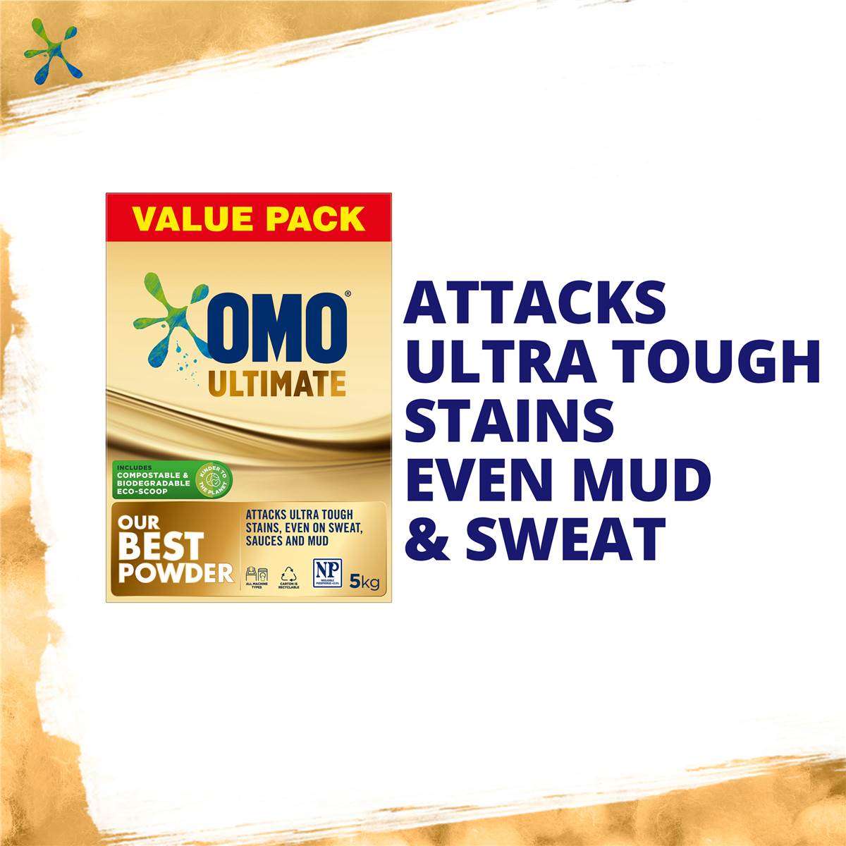OMO Ultimate Washing Powder Front & Top Loader 5kg
