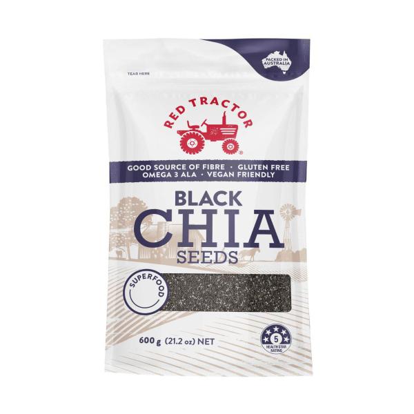 RED TRACTOR BLACK CHIA SEEDS 600G