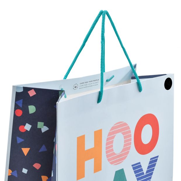 Hallmark Large Colourful Hoo Ray Gift Bag