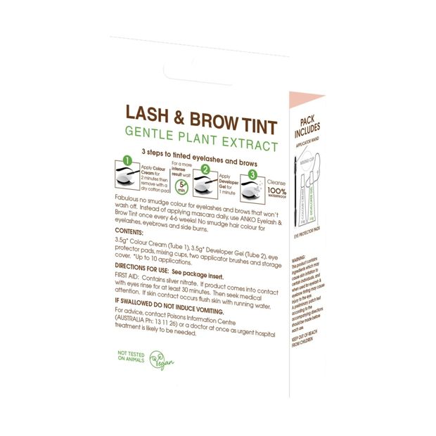 Lash & Brow Tint, Dark Brown - OXX Cosmetics