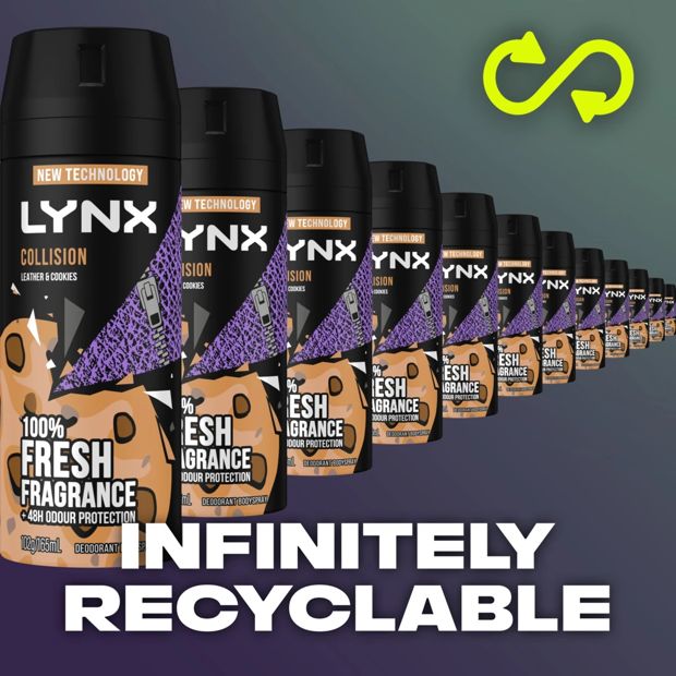 Collision Deodorant Bodyspray, Leather and Cookies - LYNX