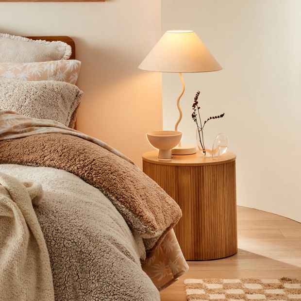 Ribbed Side Table - Anko