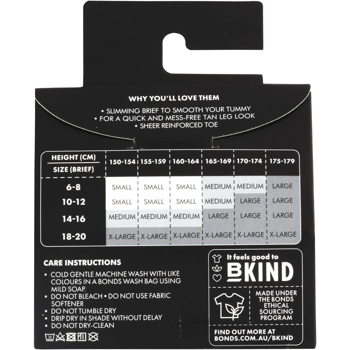 Bonds Instatan Sheer Stockings Slim Tight Medium Brown Medium Each