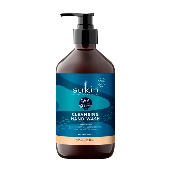 SUKIN SEA BREEZE CLEANSING HAND WASH 500ML