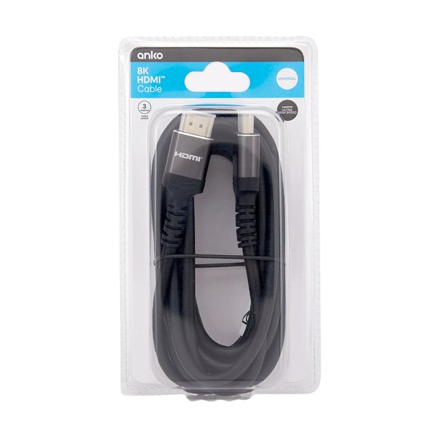 8K HDMI Cable, 3m - Anko
