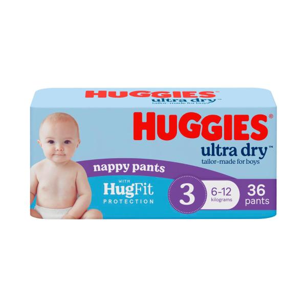 Ultra Dry Nappy Pants Boys Size 3 (6-12kg)