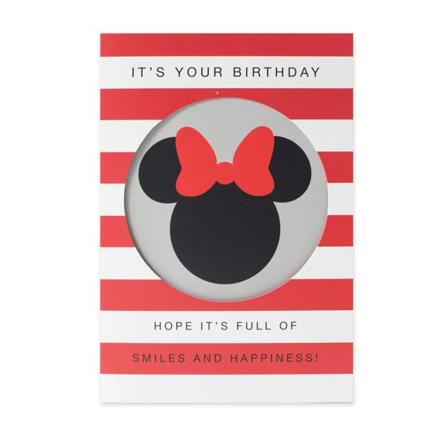 Hallmark Disney Birthday Card - Minnie Mouse Silhouette