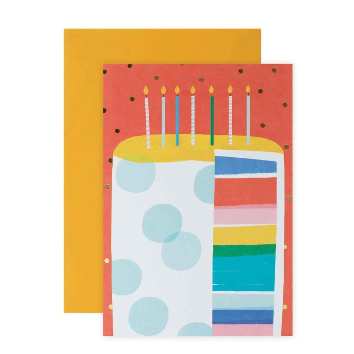 Hallmark Birthday Card - Colourful Birthday Cake