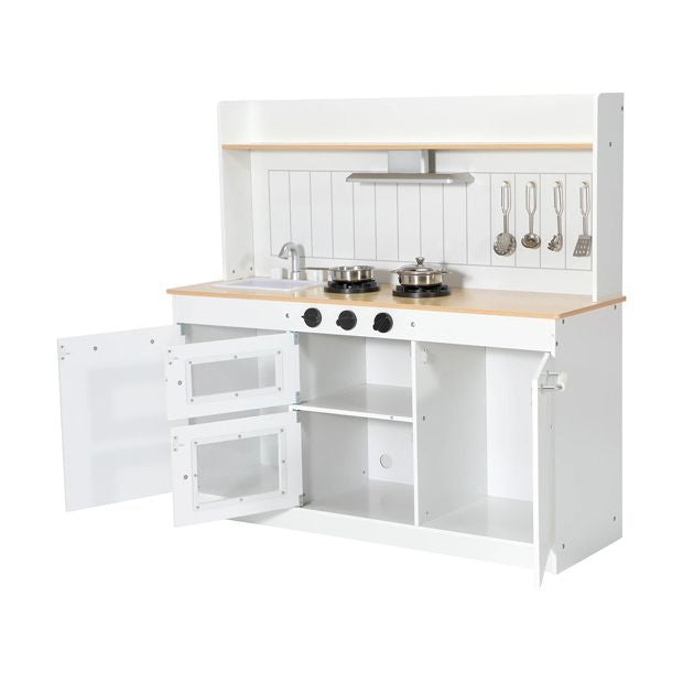 Wooden Rustic Kitchen 7 Piece Playset - Anko