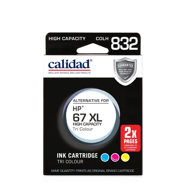 HP 67 XL Ink Cartridge, Tri Colour - Calidad