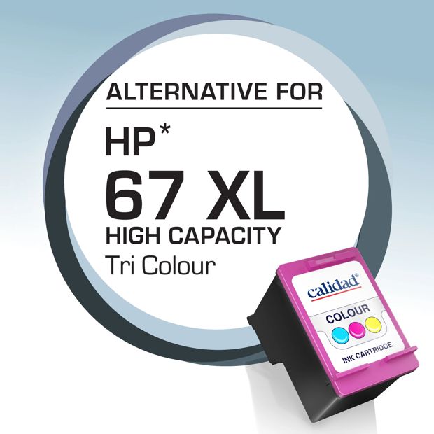 HP 67 XL Ink Cartridge, Tri Colour - Calidad