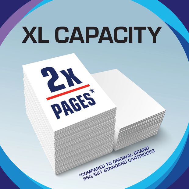 Calidad Canon 681 XL and 680 XL Ink Cartridges - 5 Pack