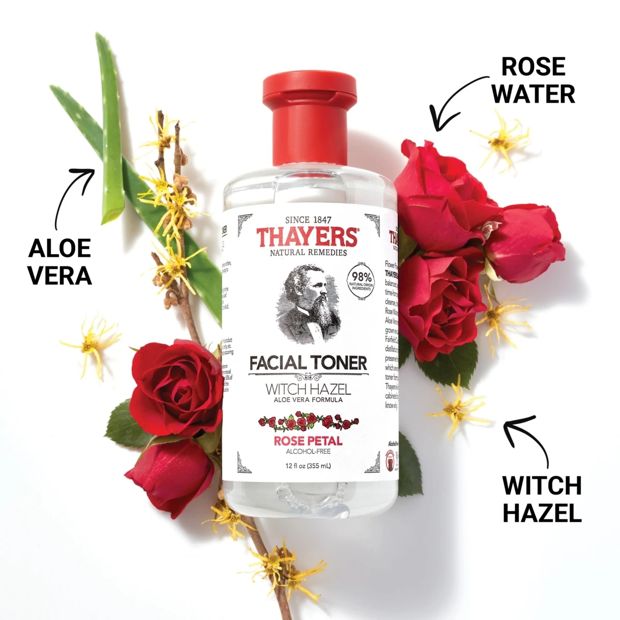 Thayers Rose Petal Alcohol Free Facial Toner 355ml - Witch Hazel and Aloe Vera