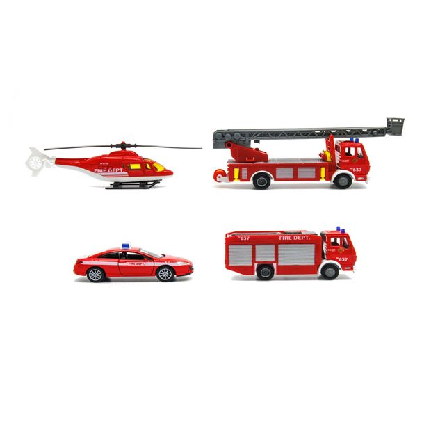 Welly Urban Spirit Free Wheeling & Moving Parts Fire City Set
