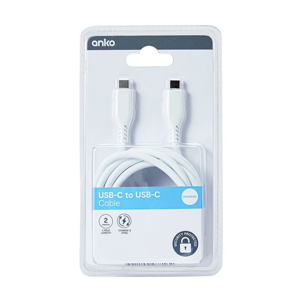 USB-C to USB-C Cable - Anko