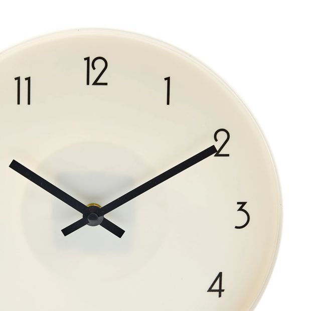 White Plastic Clock - Anko