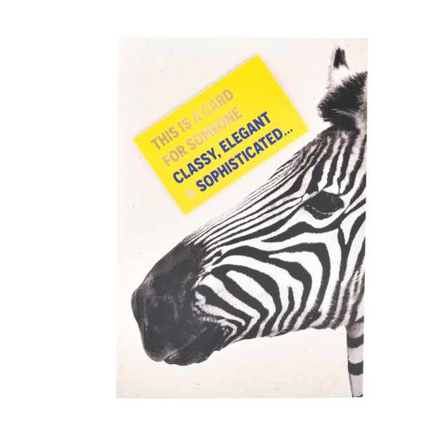 Hallmark Birthday Card - Cheeky Zebra