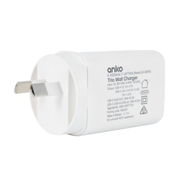 Trio Wall Charger - Anko