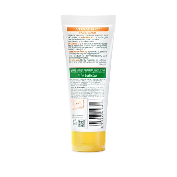 Garnier SkinActive Foaming Face Wash 100ml - Vitamin C and Lemon