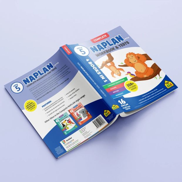 Naplan-Style: Year 5 Complete Workbook & Tests - 4 Books in 1