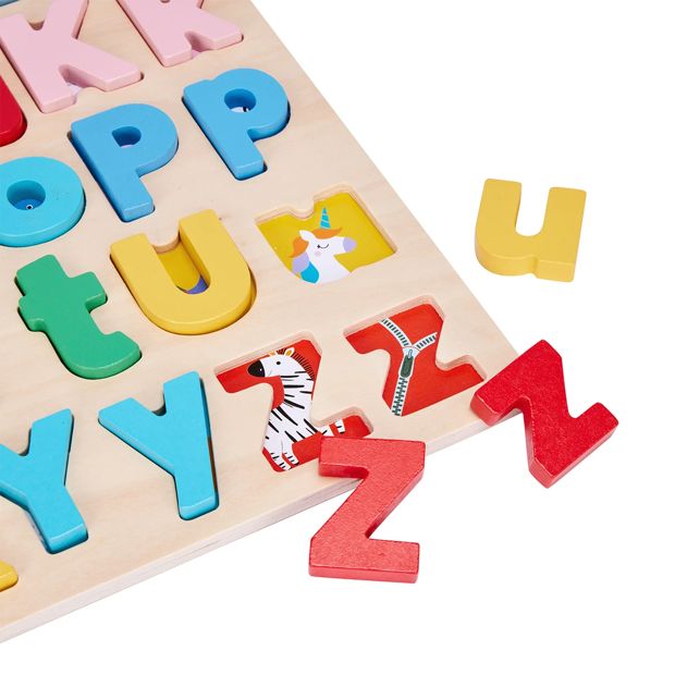 Wooden Lower and Uppercase Puzzle - Anko