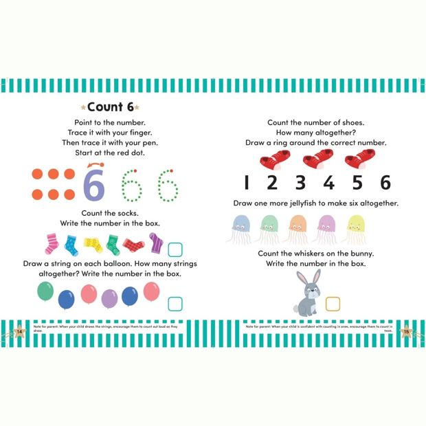 Gold Stars: Wipe Clean Numbers