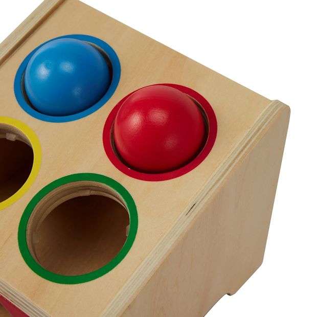 Wooden Hammer Pound Cube, 6 Pieces - Anko