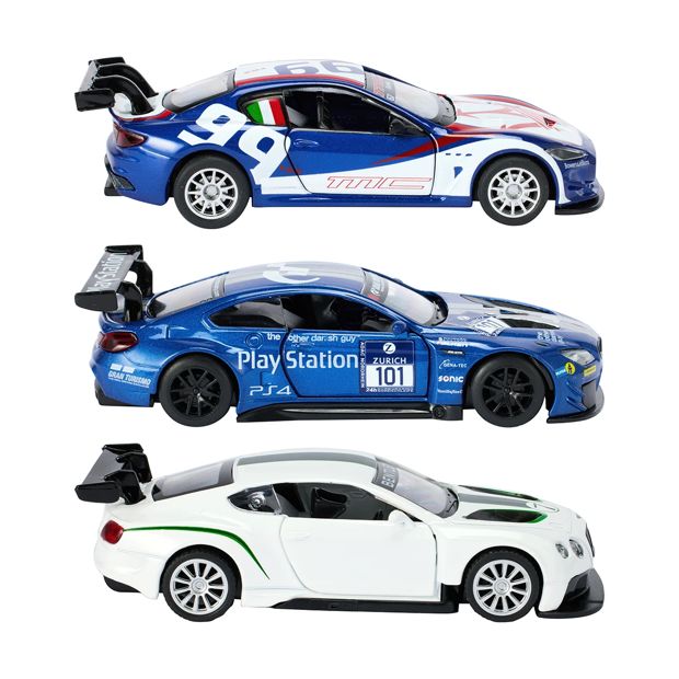 Metal Speed Zone 1:38-43 Scale Diecast Cars - 3 Pack