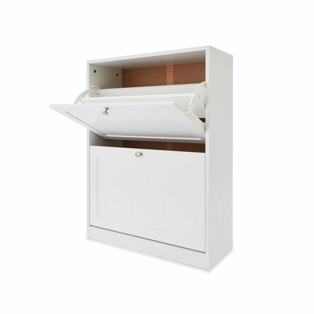 Panelled Shoe Cabinet - Anko