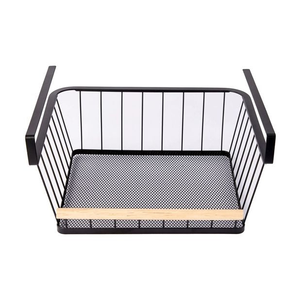 Wire & Wood Undershelf Basket - Anko