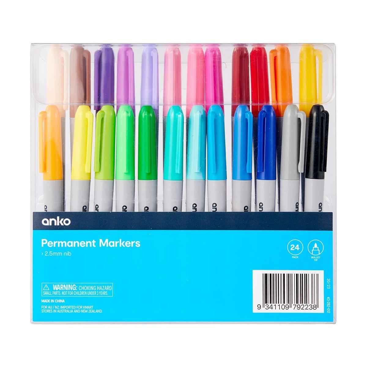 24 Pack Permanent Markers