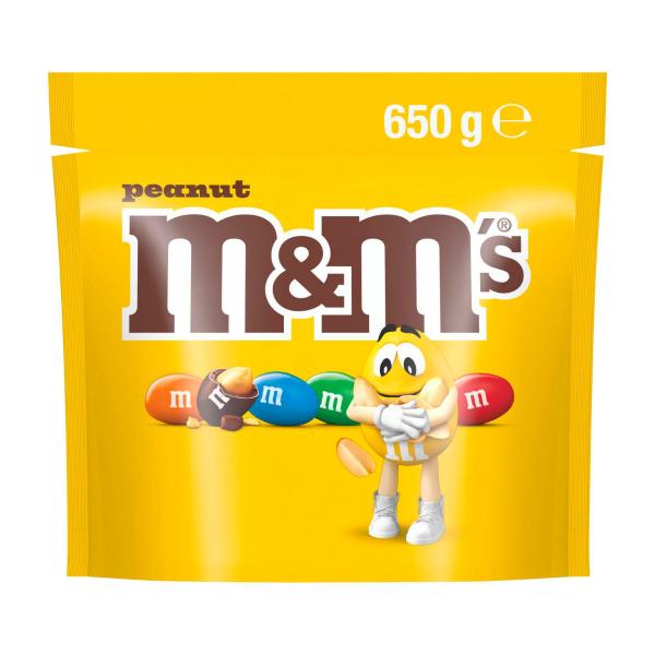 M&M'S PEANUT MILK CHOCOLATE SNACK & SHARE PARTY BAG 650G