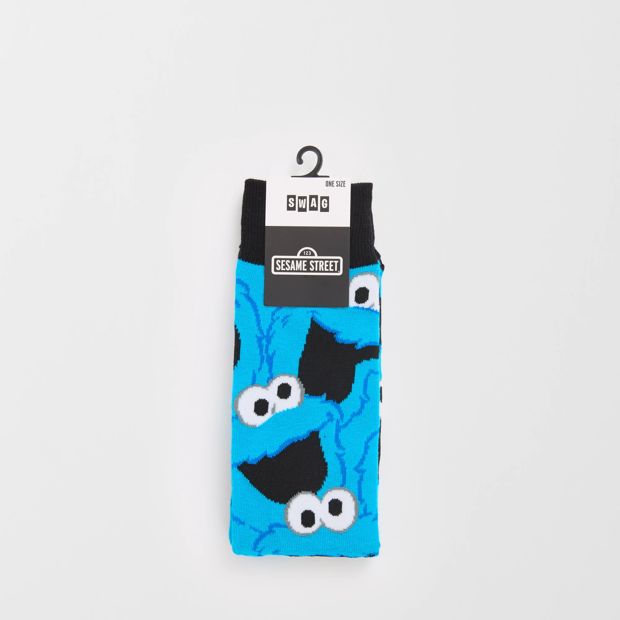 Swag Cookie Monster Crew Socks