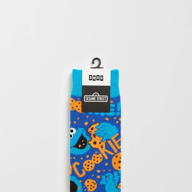 Swag Sesame Street Cookie Monster Crew Socks