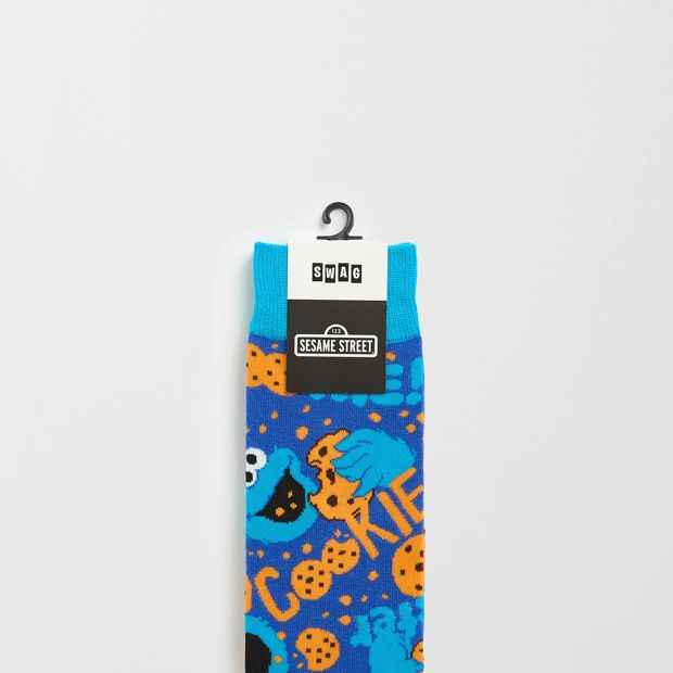 Swag Sesame Street Cookie Monster Crew Socks