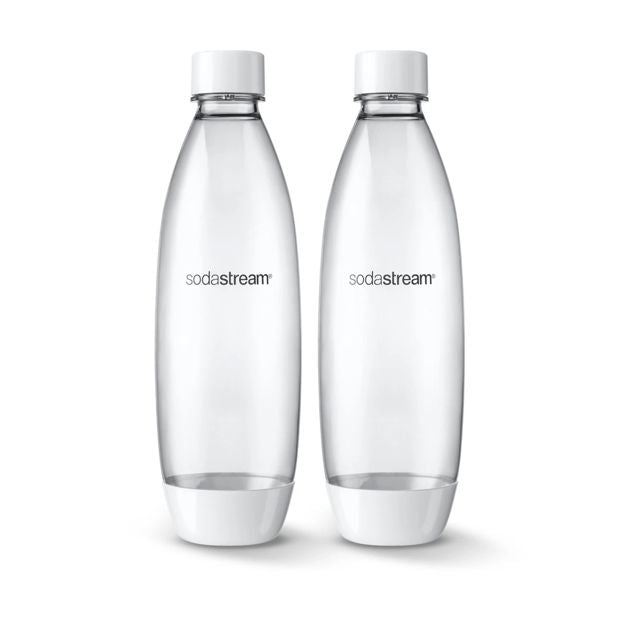 2 Pack Sodastream 1L Dishwasher Safe Fuse Bottles