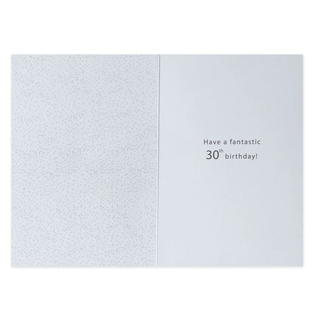 Connections from Hallmark 30th Birthday Card - Silver Stars and Dots