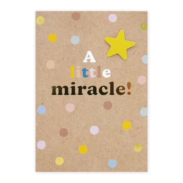 Connections from Hallmark New Baby Congratulations Card - A Little Miracle