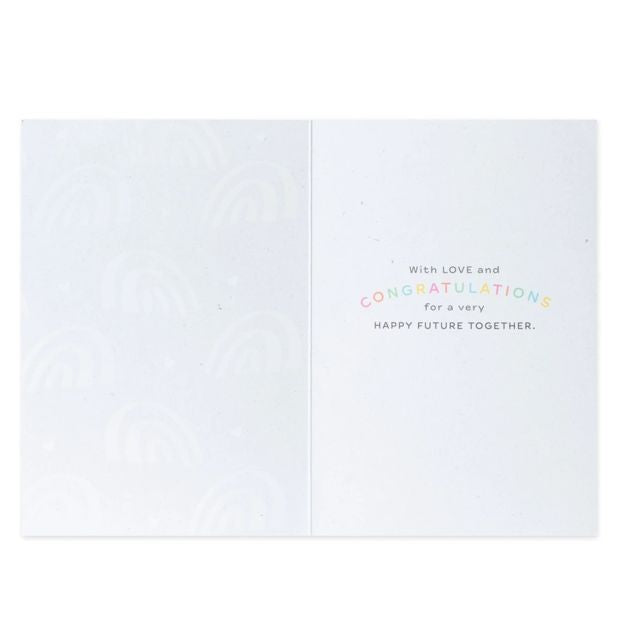 Connections from Hallmark Wedding Congratulations Card - Smiling Rainbows