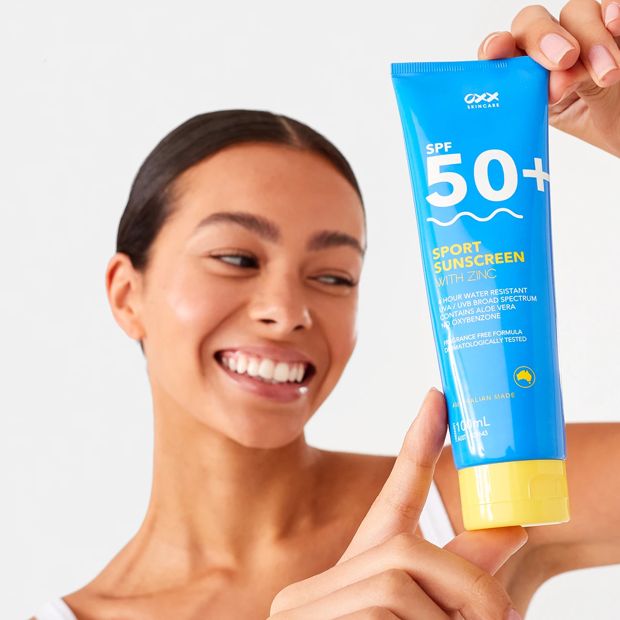 OXX Skincare SPF 50+ Sport Sunscreen 100ml - Zinc and Aloe Vera